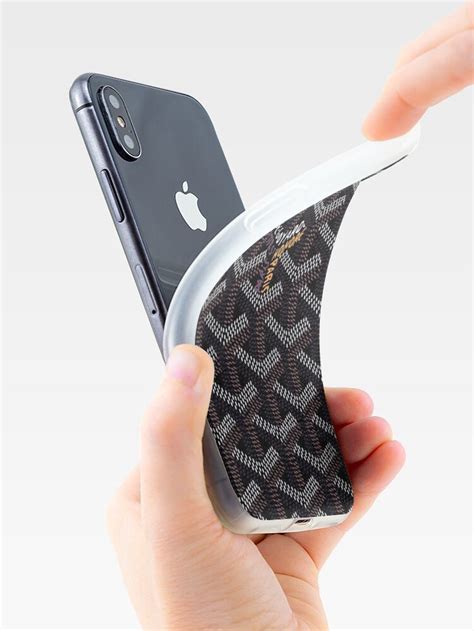 black Goyard iPhone case